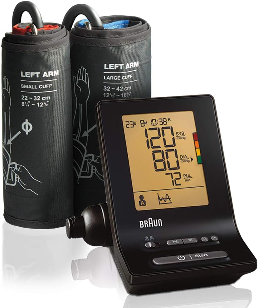 Tensiómetro Braun ExactFit 5 BP6200 con dos manguitos de 22 a 32 y de 32 a 42 cm