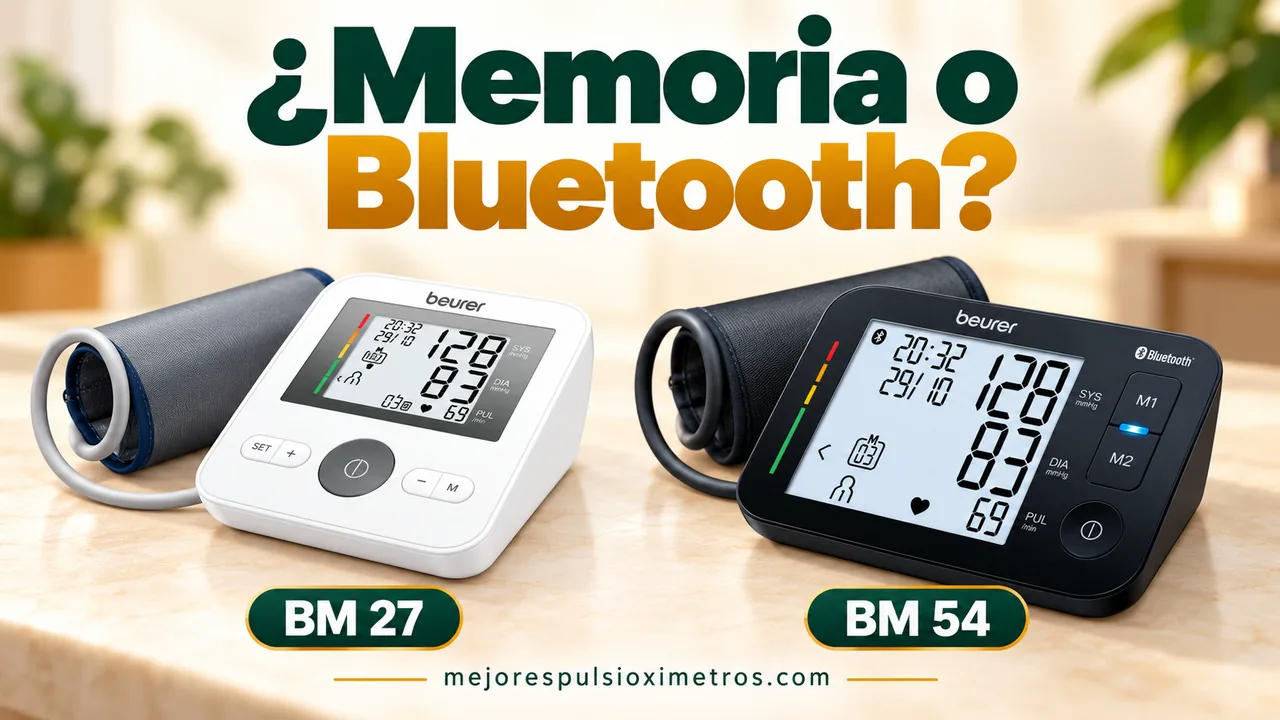 Tensiómetro con memoria o Bluetooth: qué cambia al guardar lecturas